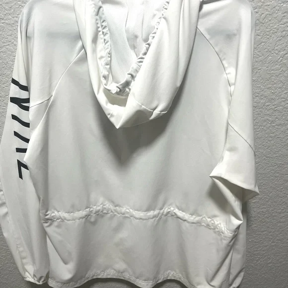 Nike White Pullover Hoodie with Black Logo and Accents - Picture 3 of 4